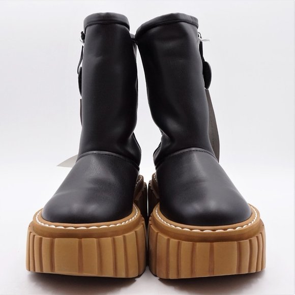 New in Box Stella McCartney Emilie Boots in Black Nappa Leather - Picture 5 of 16